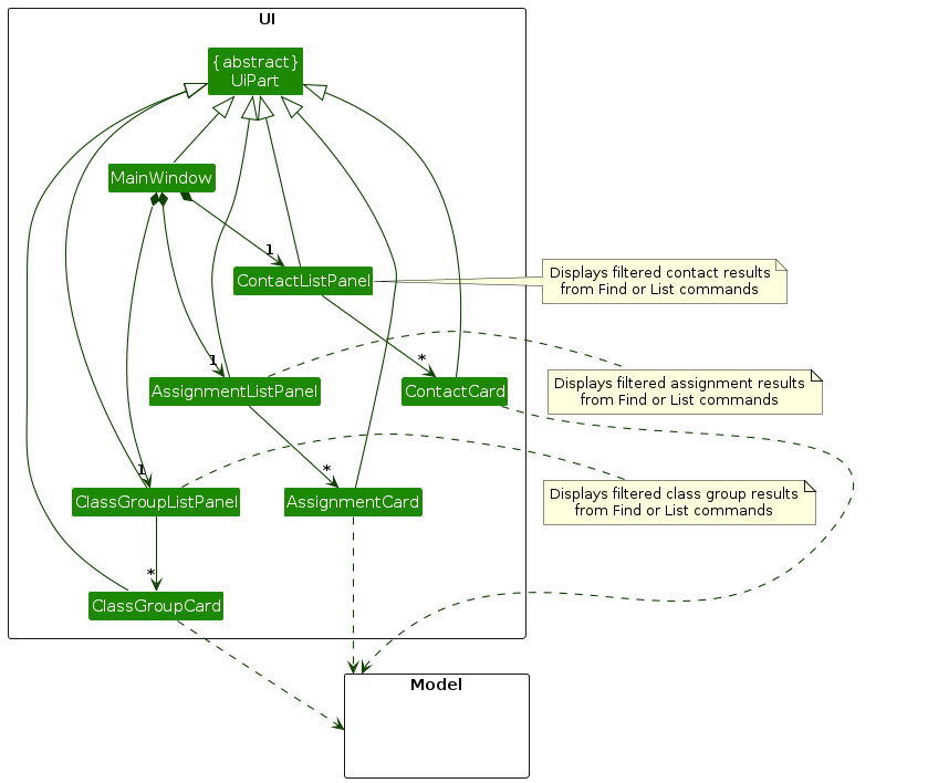UI Components Structure for Find Feature